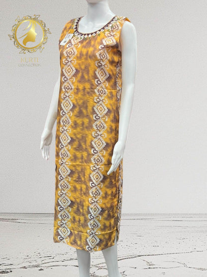 Batik print georgette Kurti - Kurti Connection USA