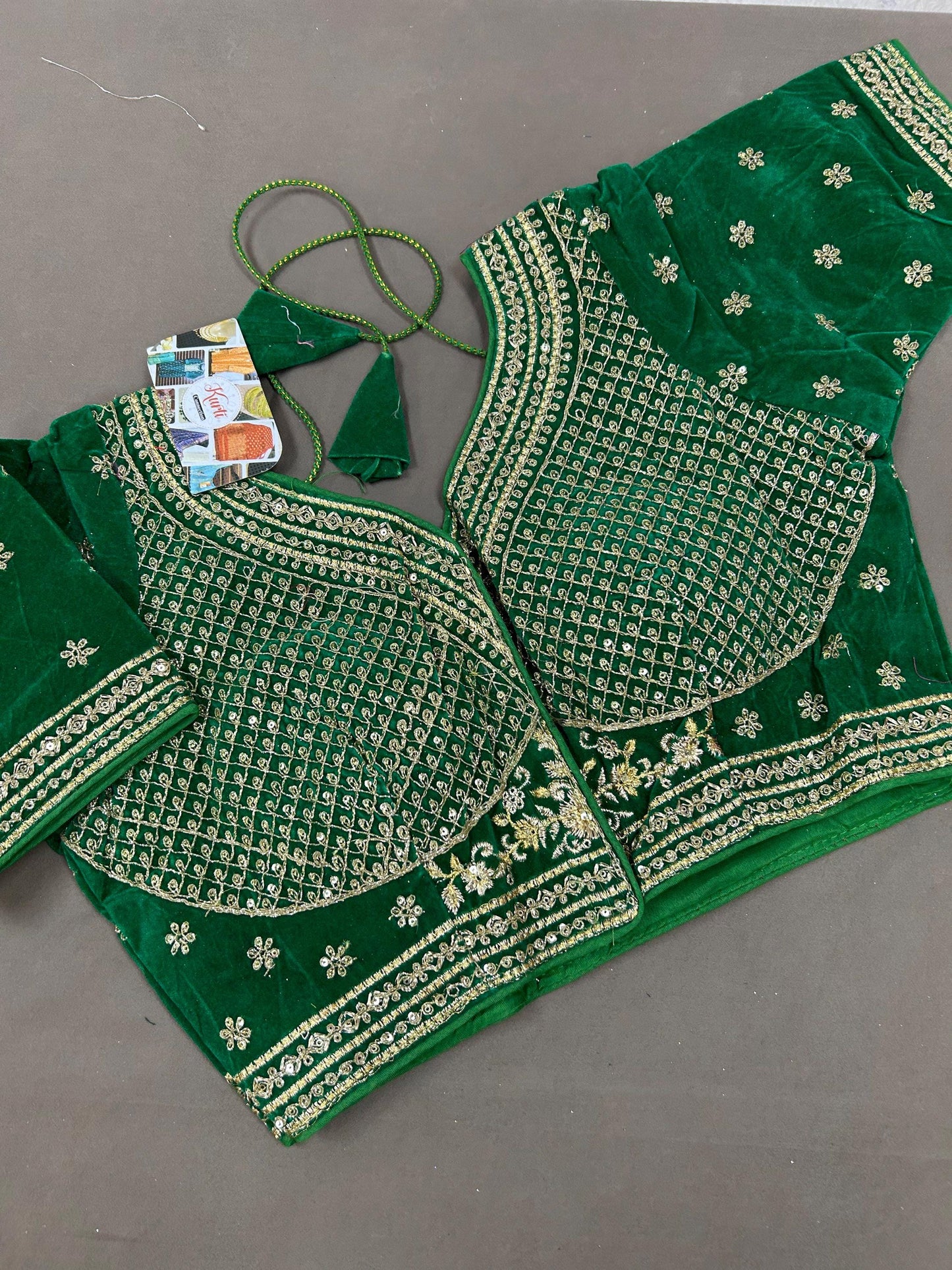 Velvet blouse - Kurti Connection USA