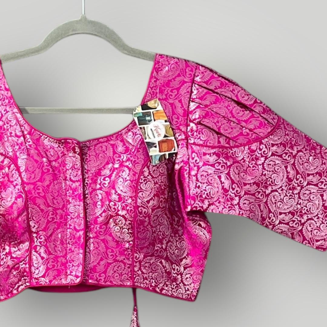 Rani pink blouse - Kurti Connection USA