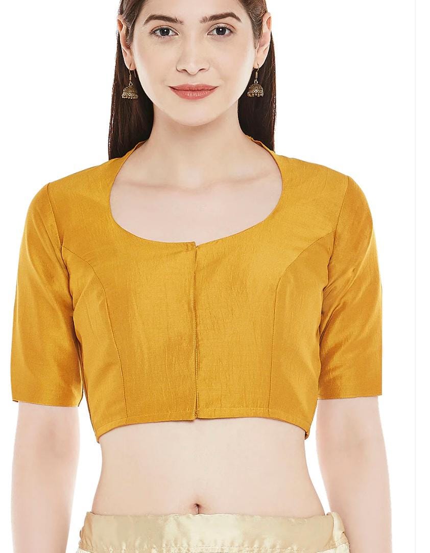 Silk blouse | plus size blouses - Kurti Connection USA