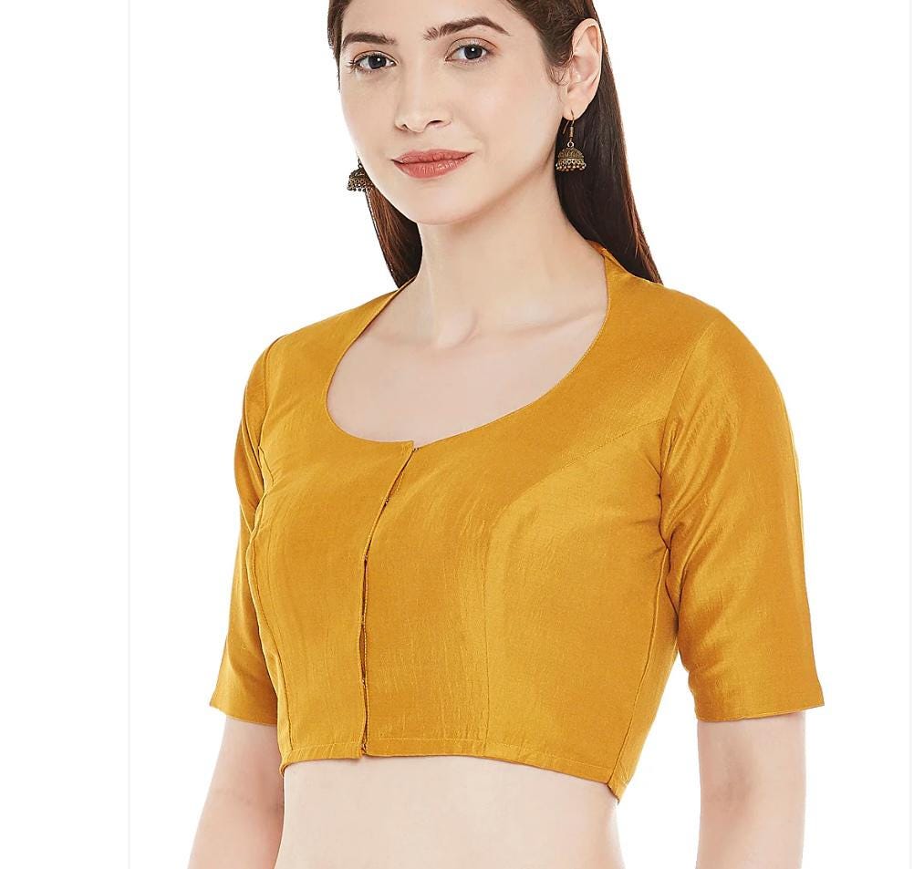 Silk blouse | plus size blouses - Kurti Connection USA