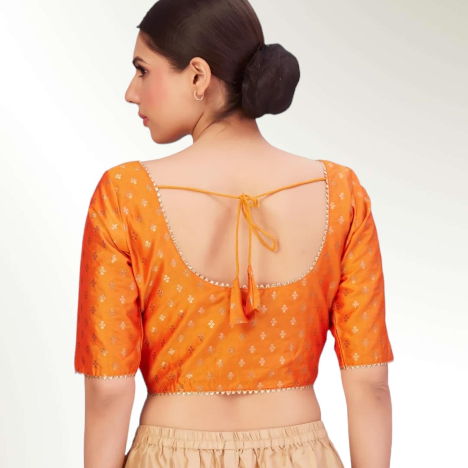 Front hook blouse | plus size saree blouse - Kurti Connection USA