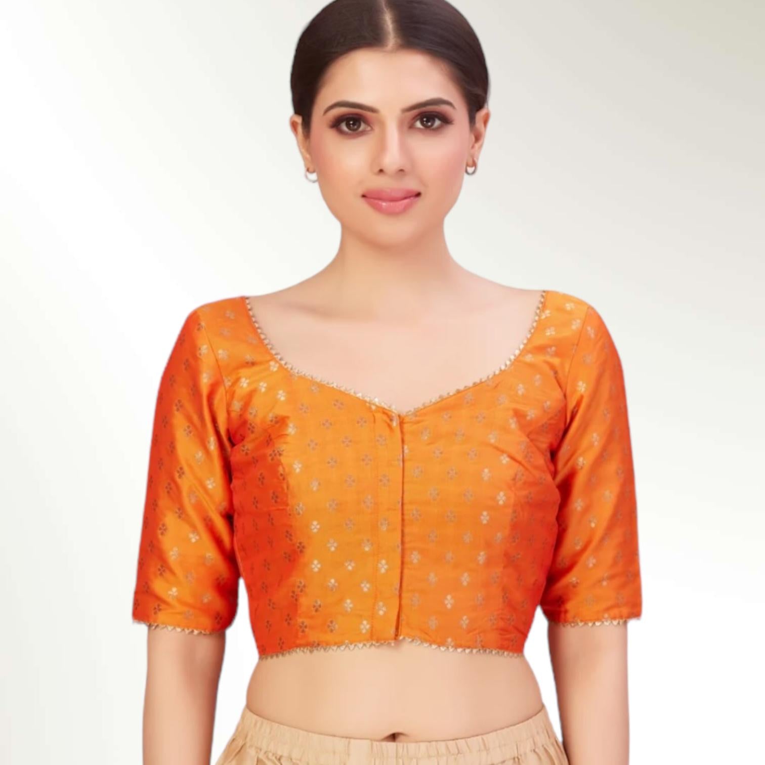 Front hook blouse | plus size saree blouse - Kurti Connection USA