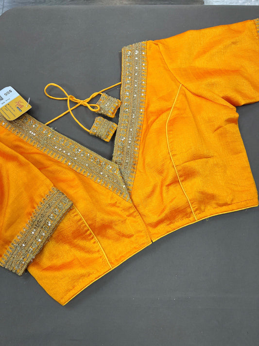 Silk blouse | front hook blouse - Kurti Connection USA