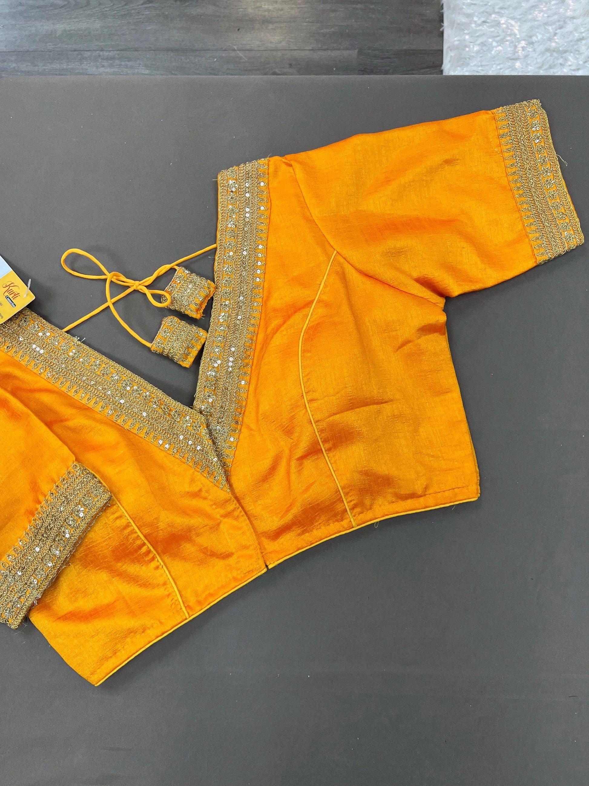 Silk blouse | front hook blouse - Kurti Connection USA
