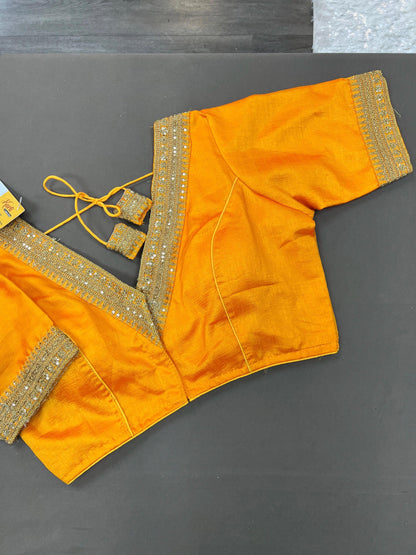 Silk blouse | front hook blouse - Kurti Connection USA