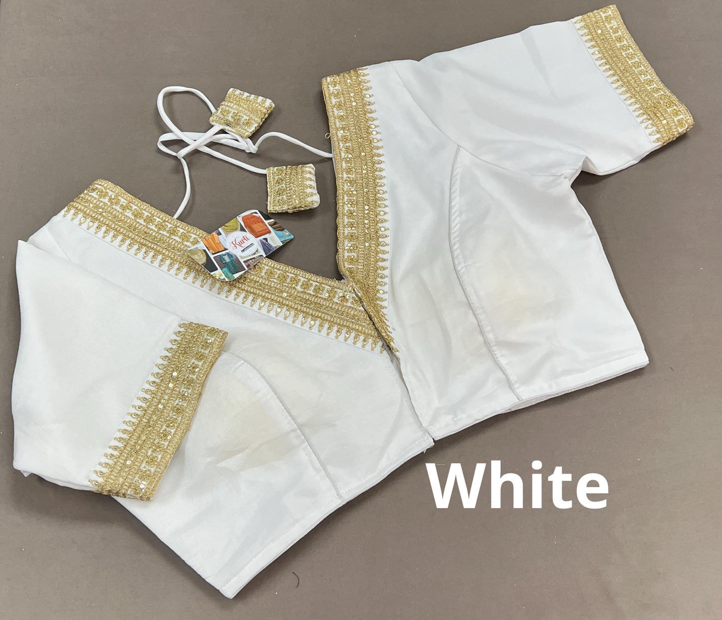 Silk blouse | front hook blouse - Kurti Connection USA