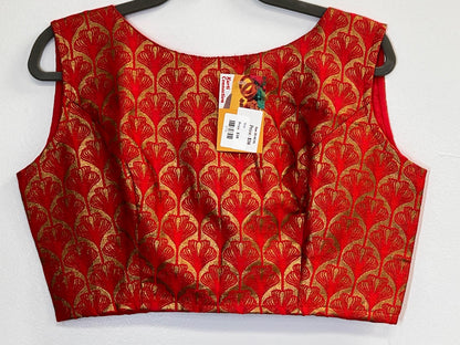 Boat neck blouse : back hooks - Kurti Connection USA