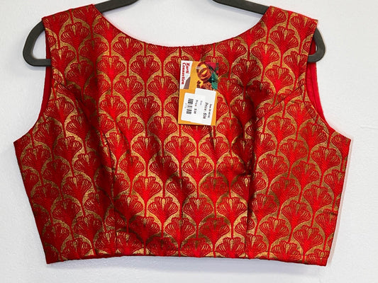 Boat neck blouse : back hooks - Kurti Connection USA