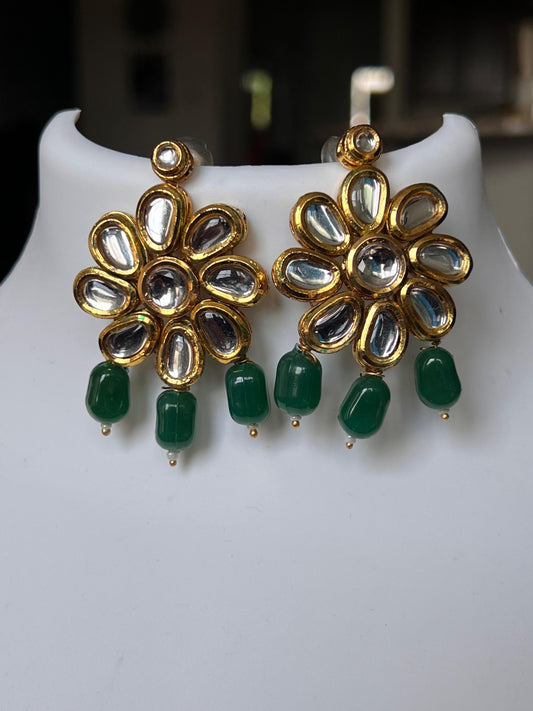 Kundan earrings - Kurti Connection USA