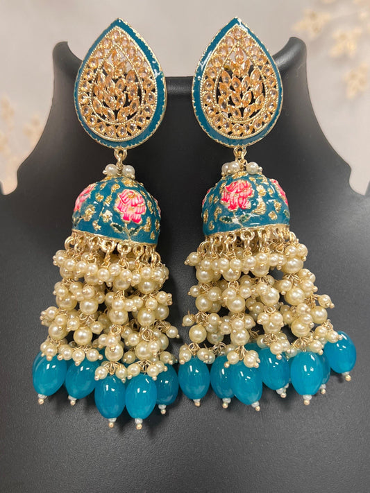 Polki earrings - Kurti Connection USA