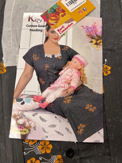 Feeding gown for new moms - Kurti Connection USA