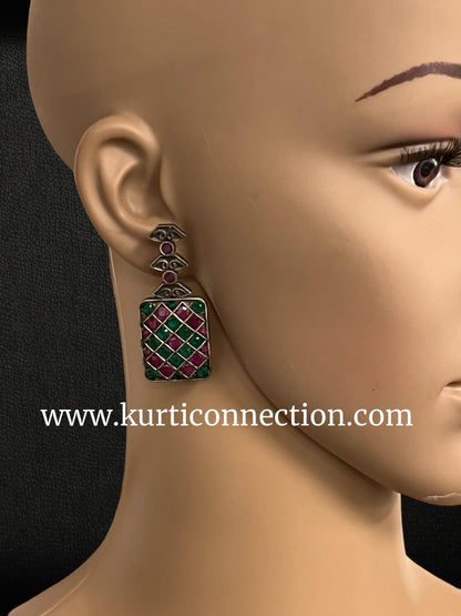 92.5 silver earrings - Kurti Connection USA