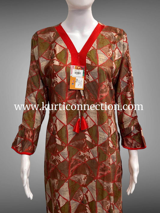 9191 full sleeve nighty , night gown - Kurti Connection USA