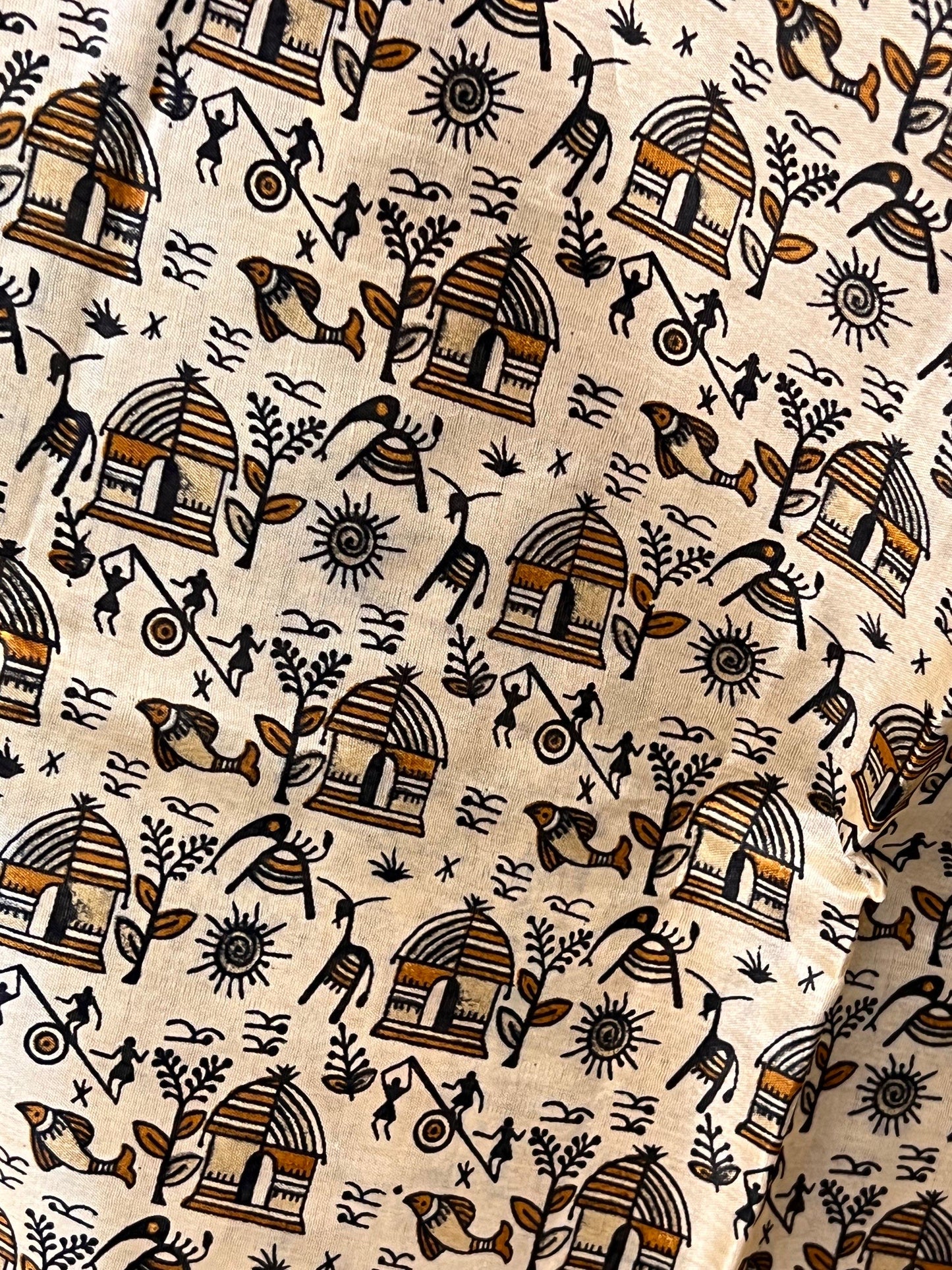 Printed silk saree - Kurti Connection USA