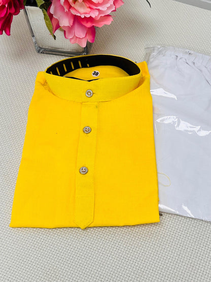 Cotton kurta pajaama set for boys - Kurti Connection USA