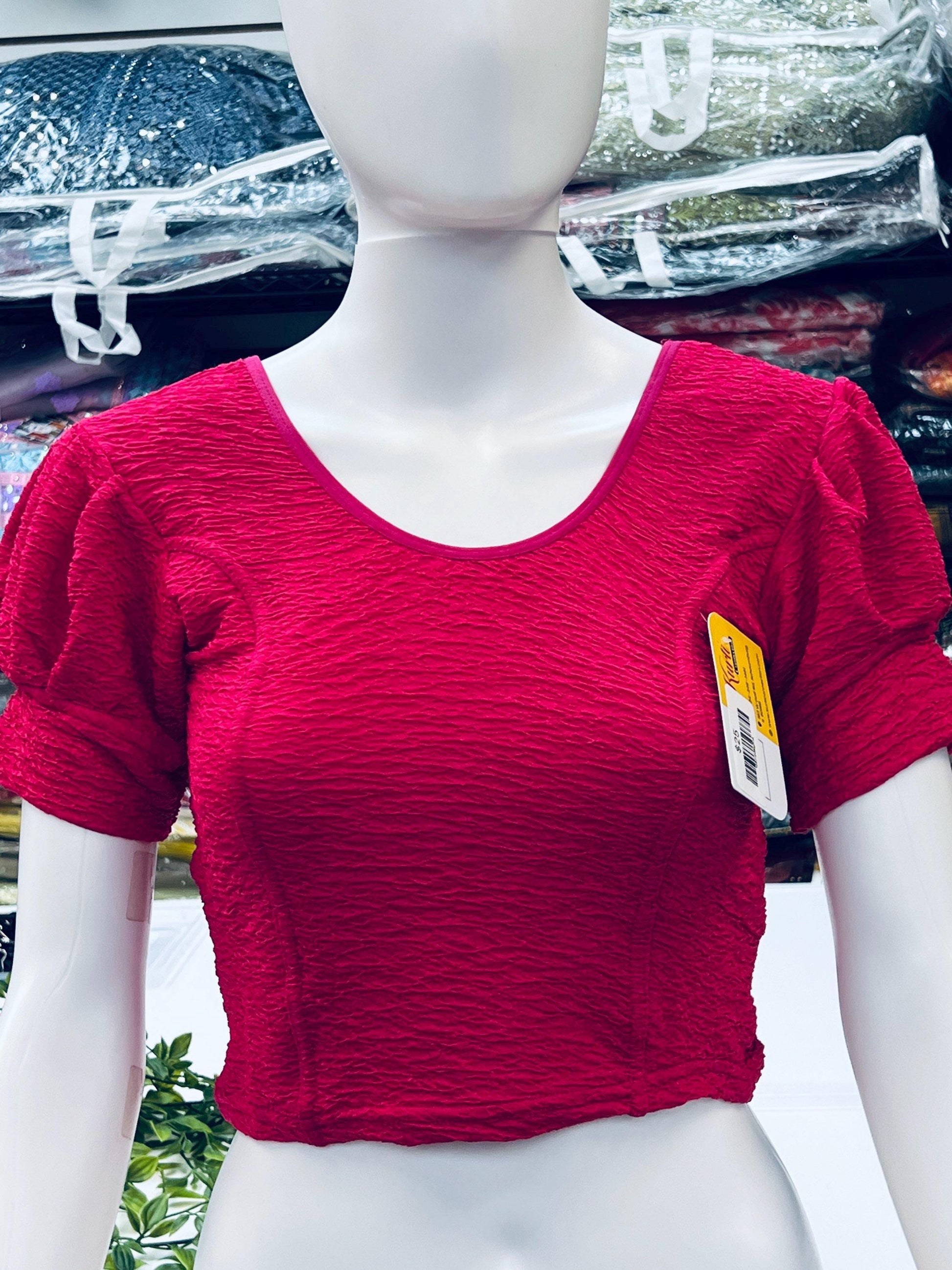 Stretchable blouses | Colors available - Kurti Connection USA
