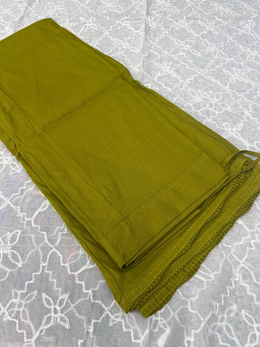 Mehandi green petticoat | cotton inskirt - Kurti Connection USA