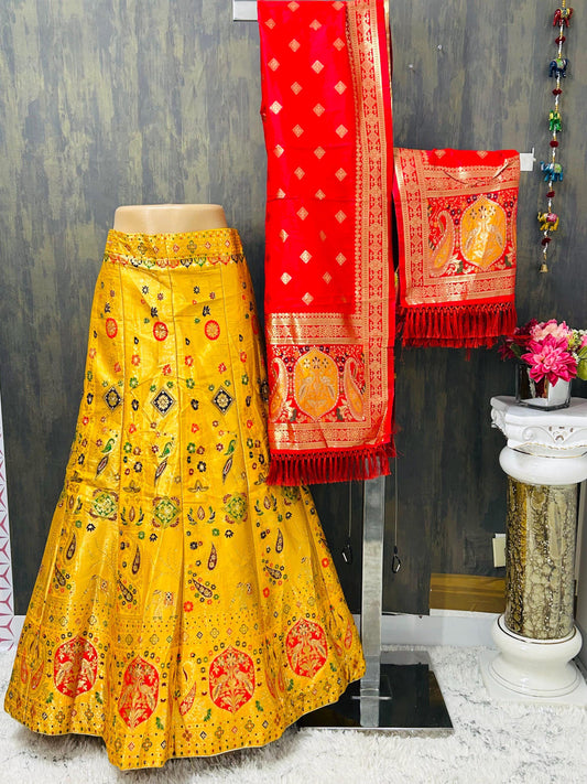 Heavy Banarasi Lehenga - Kurti Connection USA