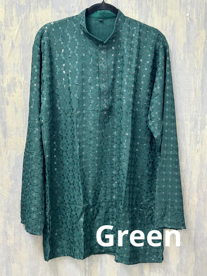 Sequin short kurta - Kurti Connection USA