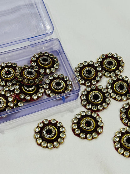Kundan patches for dresses, sewing supplies , decorative patches - Kurti Connection USA
