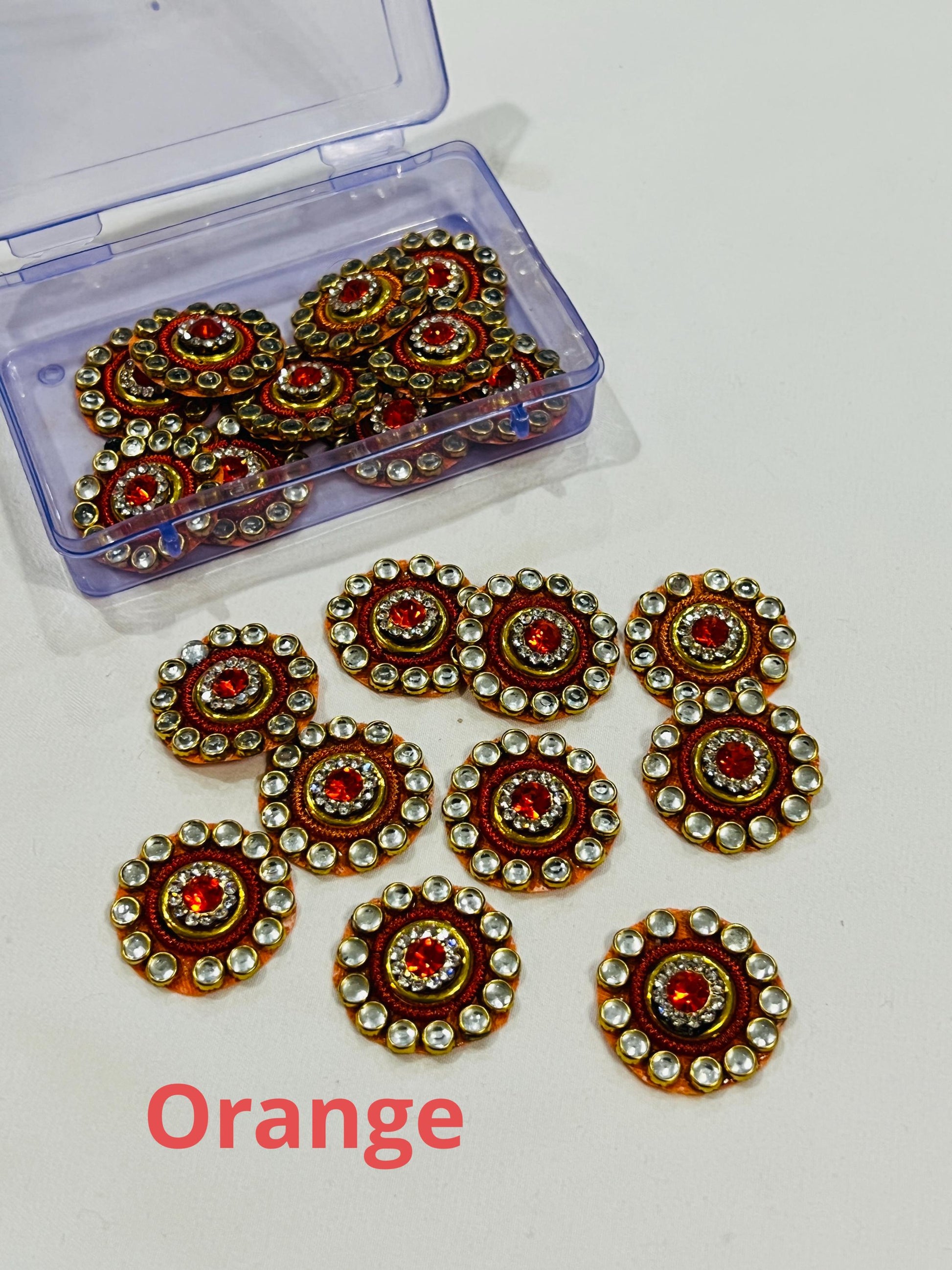 Kundan patches for dresses, sewing supplies , decorative patches - Kurti Connection USA