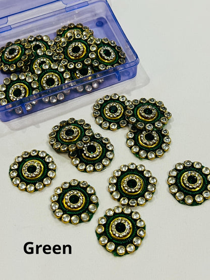 Kundan patches for dresses, sewing supplies , decorative patches - Kurti Connection USA