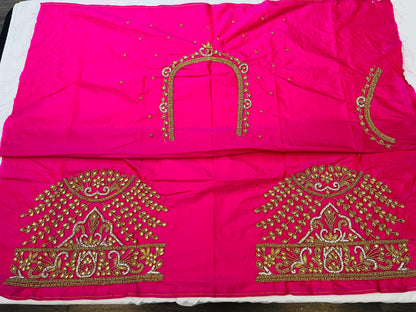Maggam work blouse pieces - Kurti Connection USA