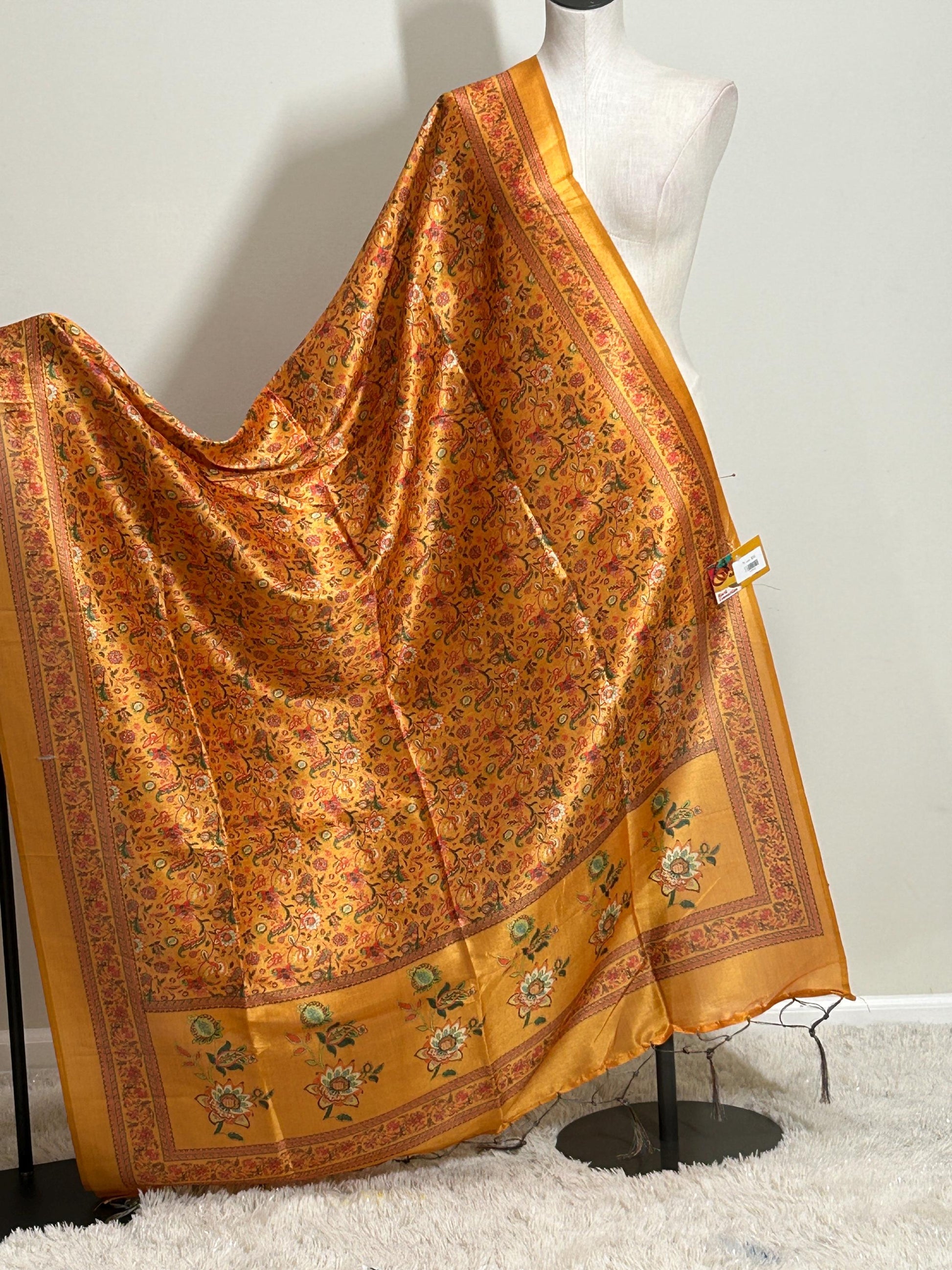 Digital print dupatta | cotton silk dupatta with beautiful pashmina print by Etsy