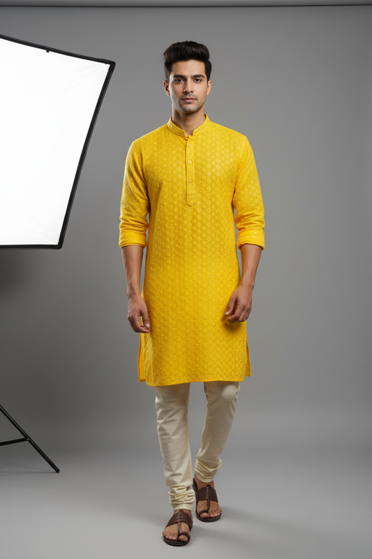 Soft Cotton kurta for men/ Boys, Short kurta by Kurti Connection USA