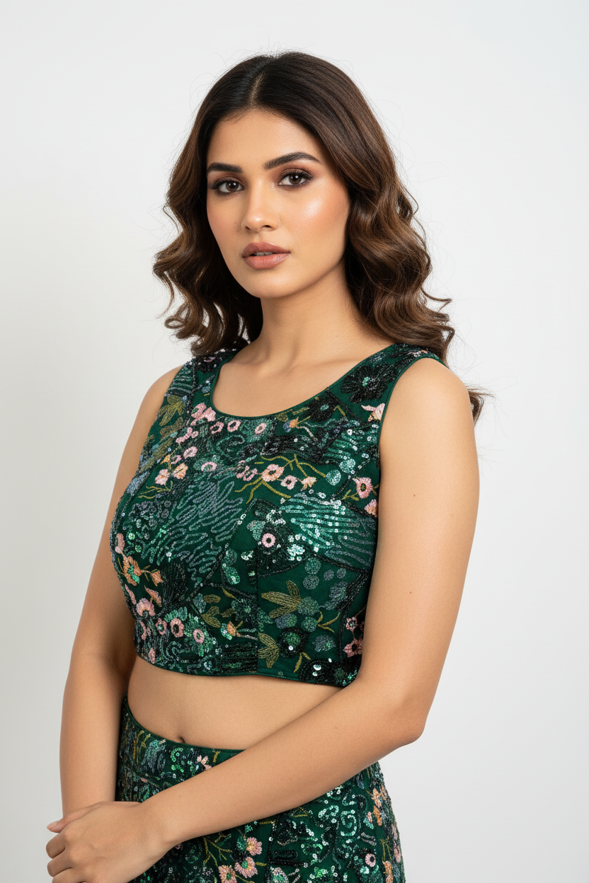 Sequin blouses | readymade blouse by Kurti Connection USA