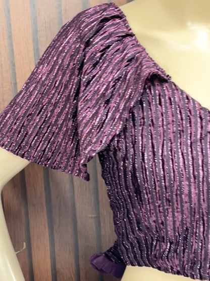 Fancy cap sleeve blouse