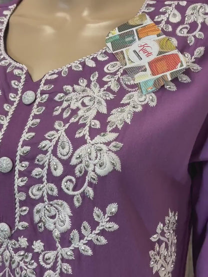 Violet : Chikankari kurti