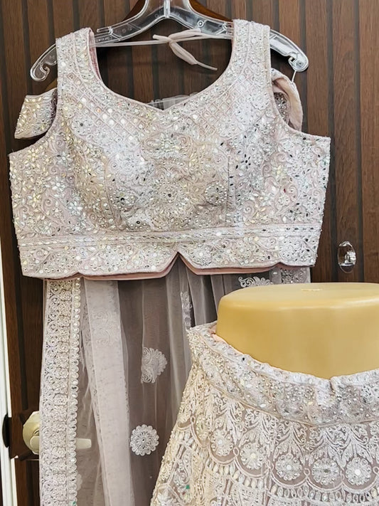 Blush pink lehenga Choli set