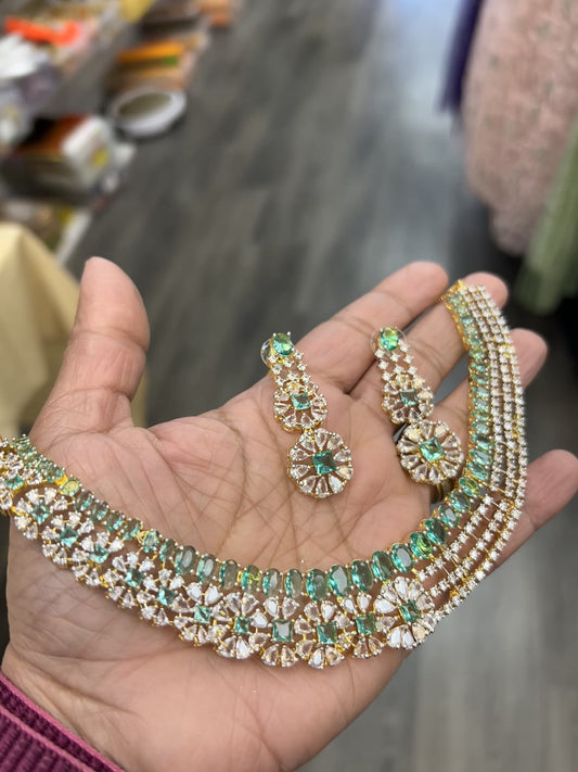 CZ necklace set